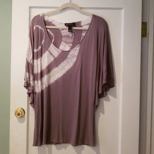 Jersey top with rhinestones